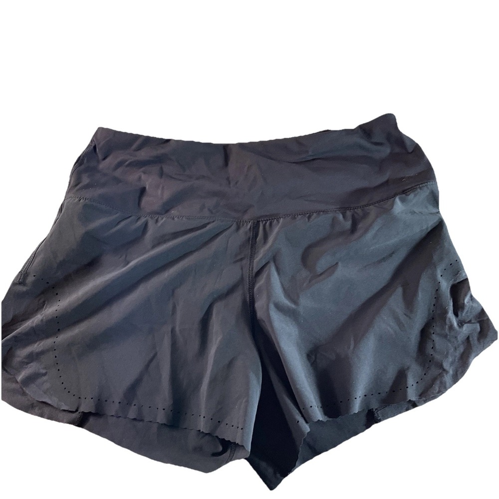 Lululemon Womens Black Running Shorts Athletic Gym Workout -‎